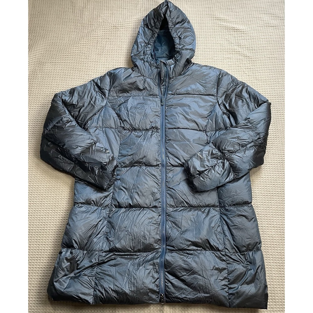 Eddie Bauer Luna Peak Down Insulated Parka Puffer Coat XXL 2XL Womens Blue